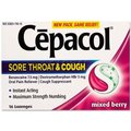 Reckitt Benckiser Cepacol Sore Throat and Cough Lozenges, Mixed Berry, 16 Lozenges 63824-74016